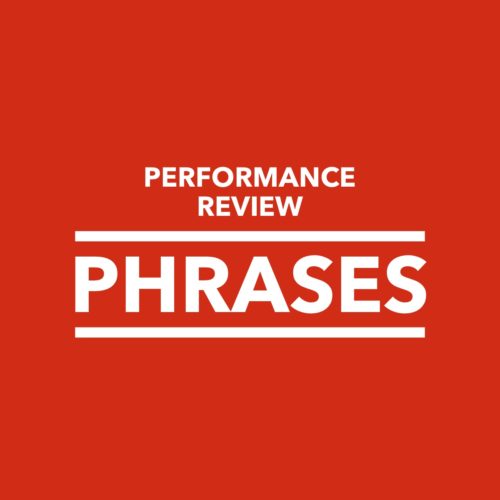 phrases for problem solving on performance reviews