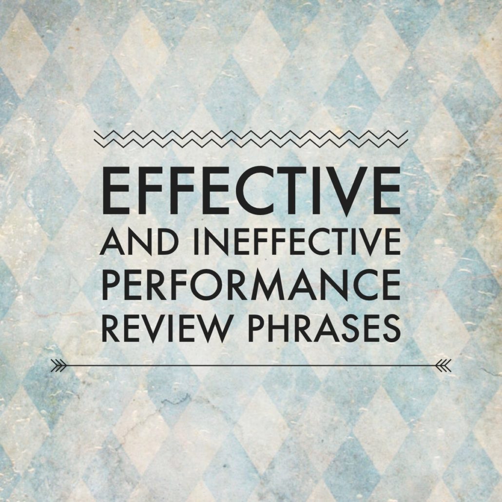 presentation skills performance review phrases