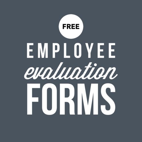 Employee Evaluation Forms (2021) - PerformanceReviews.net